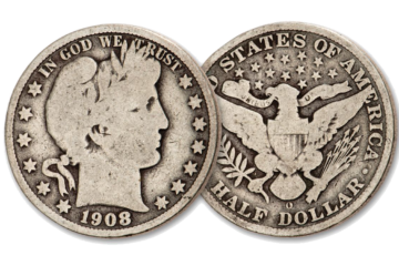 Barber half-dollar silver coin