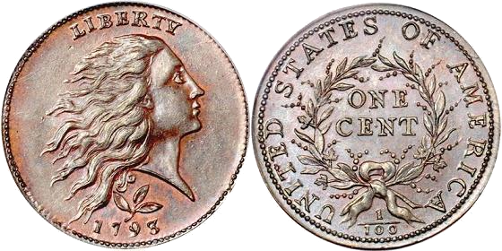 US Large Cent 1793