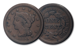 US Large One Cent 1855