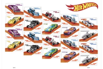 USPS Forever Stamps Hot Wheels