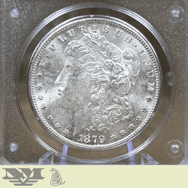 1879-S Morgan Dollar Silver Coin PCGS Rattler MS63 obverse