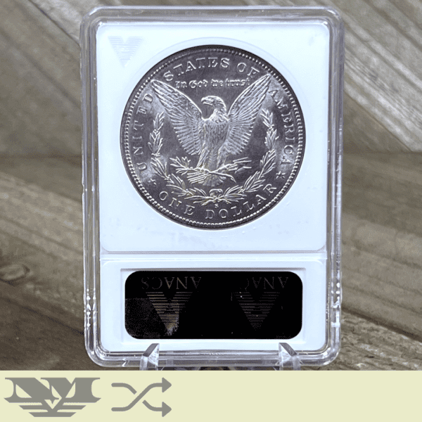 1880 S Morgan Dollar silver coin ANACS MS63 reverse