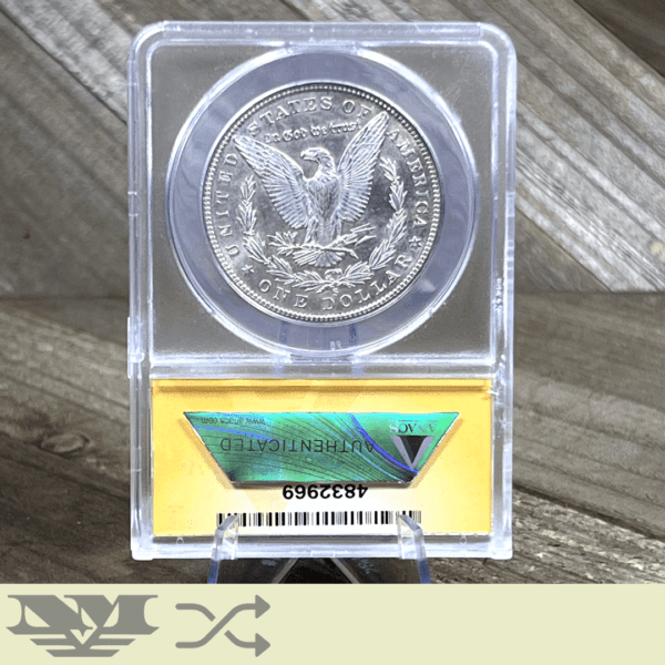 1880 S Morgan Dollar Silver Coin ANACS MS63 Reverse