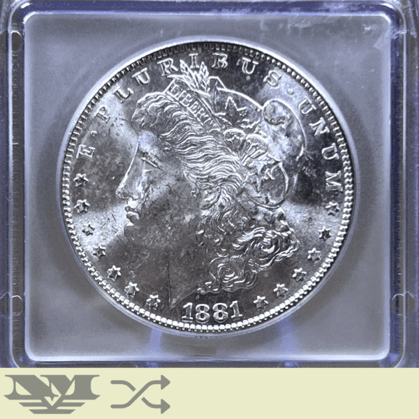 1881 S Morgan Dollar Silver Coin ICG MS64 obverse