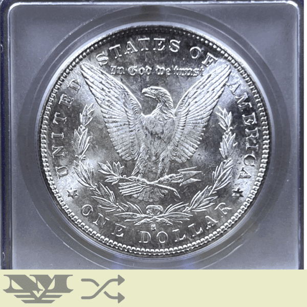 1881 S Morgan Dollar Silver Coin ICG MS64 reverse