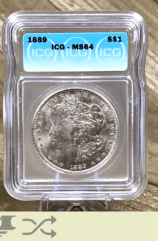 1889 Morgan Dollar Silver Coin ICG MS64