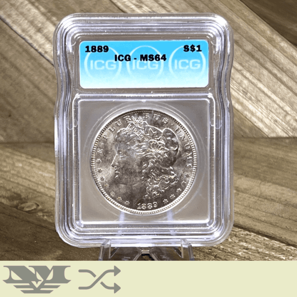 1889 Morgan Dollar Silver Coin ICG MS64