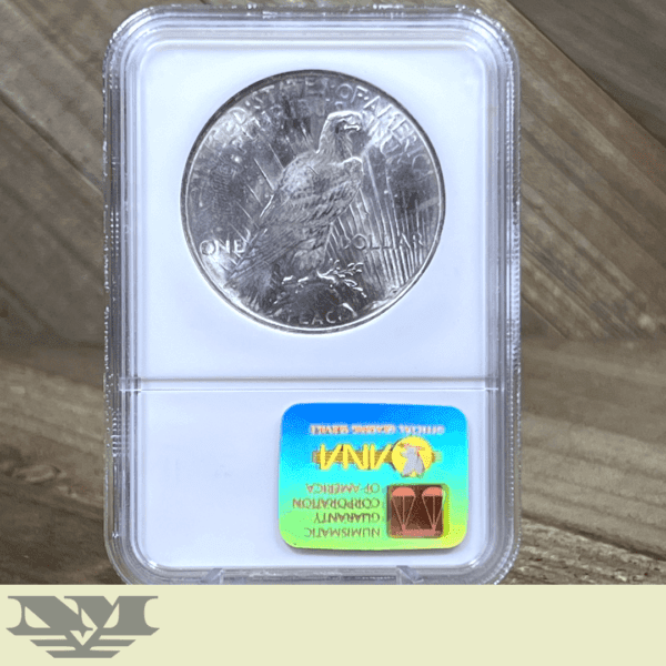 1922 Peace Dollar Silver Coin NGC MS64 reverse