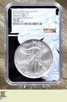 2021 Type 1 American Eagle silver coin NGC MS69 Emergency Production