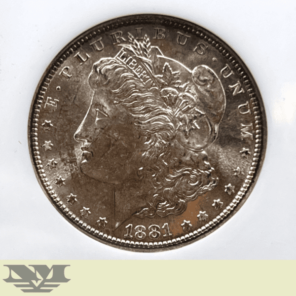 1881 S Morgan Dollar Silver Coin NGC MS63 obverse