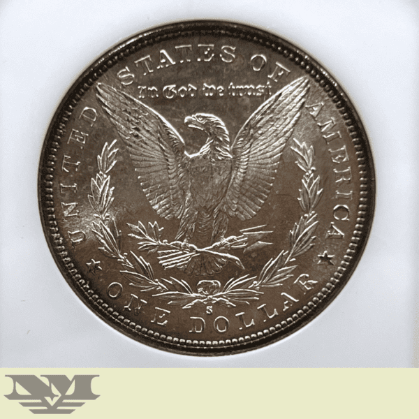 1881 S Morgan Dollar Silver Coin NGC MS63 reverse