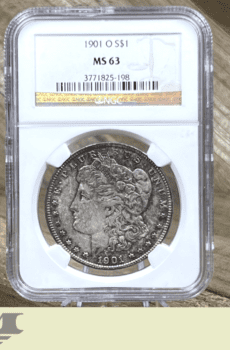 1901 O Morgan Dollar Silver Coin NGC MS63