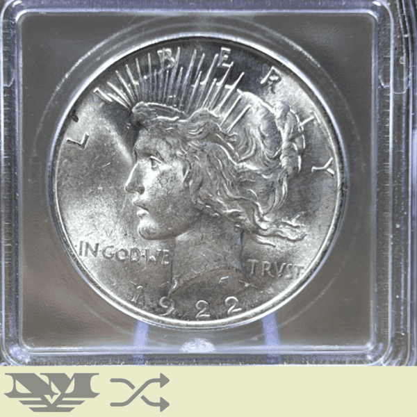 1922 Peace Dollar Silver Coin ICG MS65 obverse