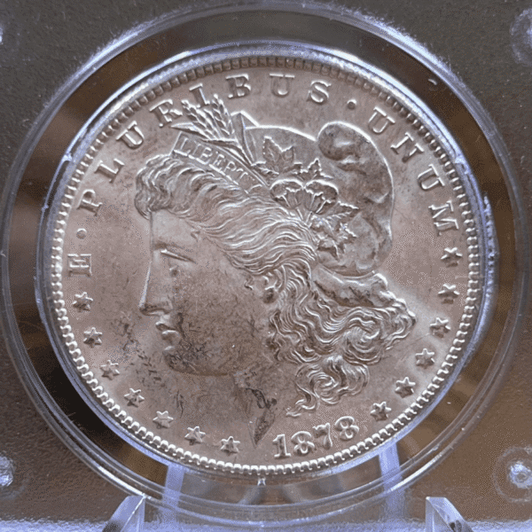 1878 S Morgan Dollar Silver Coin MS 62 PCGS Rattler 8060 Obverse