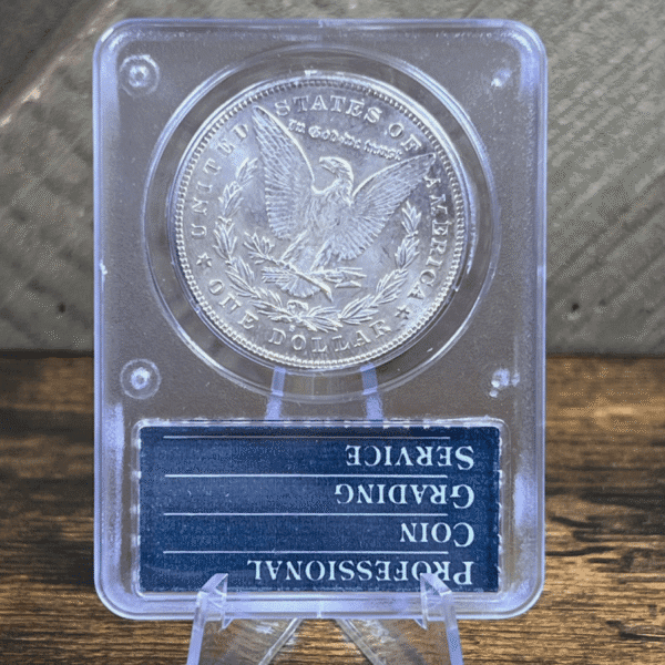 1878 S Morgan Dollar Silver Coin MS 62 PCGS Rattler 8060 Reverse