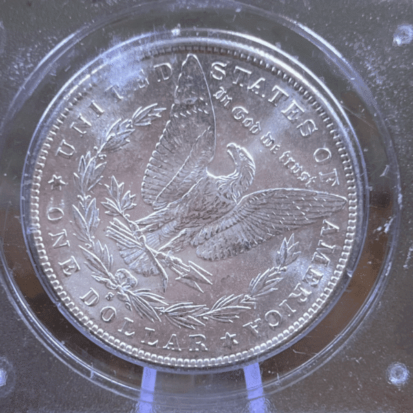 1880 S Morgan Dollar Silver Coin MS 64 PCGS Rattler 7800 Reverse