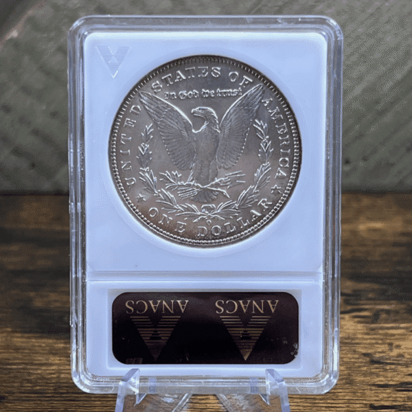 1884 O Morgan Dollar Silver Coin MS 63 ANACS Soapbox VAM-25 4087 Reverse