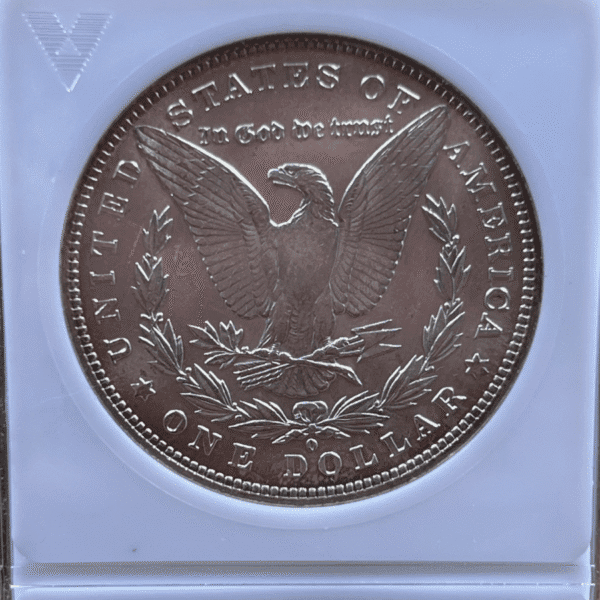 1884 O Morgan Dollar Silver Coin MS 63 ANACS Soapbox VAM-25 4087 Reverse