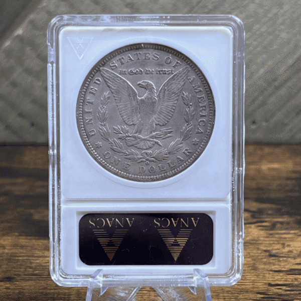 1888 O Morgan Dollar Silver Coin EF ANACS Soapbox VAM-17 6519 Reverse