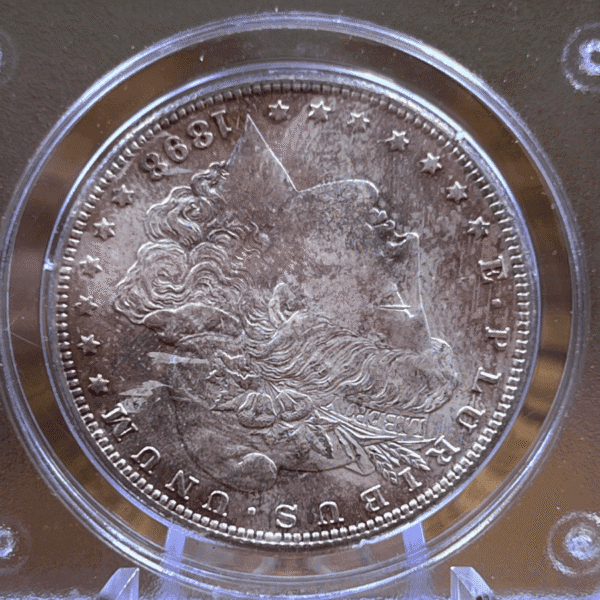 1898 O Morgan Dollar Silver Coin MS 63 PCGS Rattler 2038 Obverse